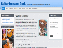 Tablet Screenshot of guitarlessonscork.com